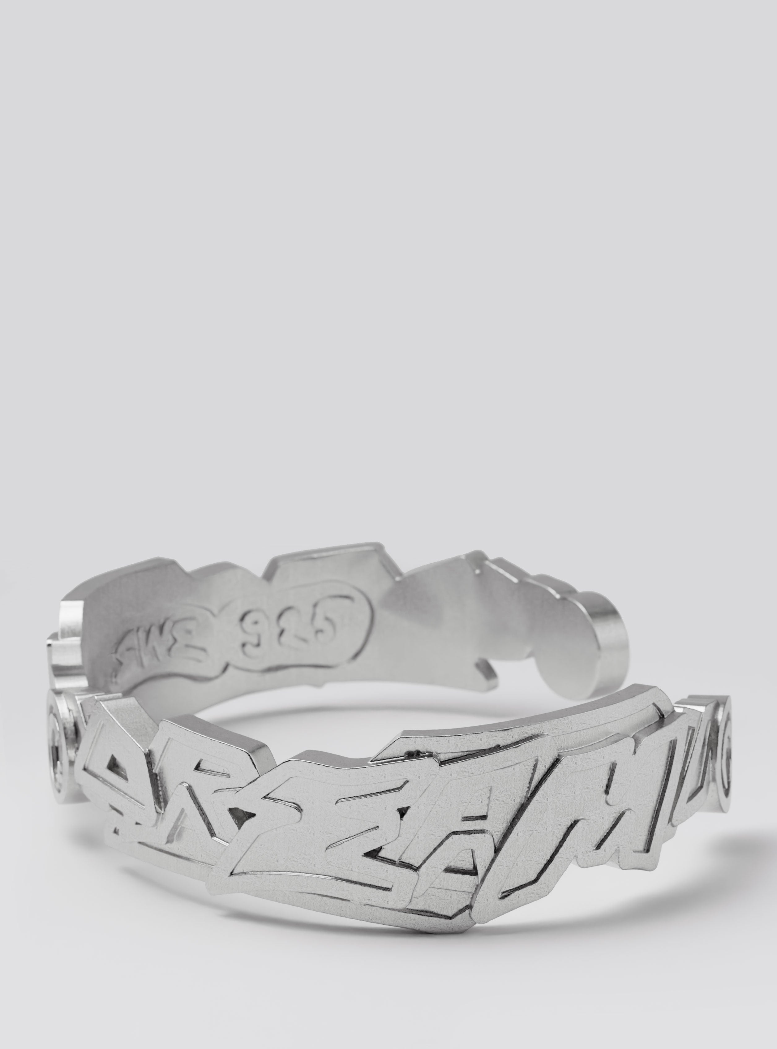 Cast Pieces silver Dream Wide Cuff Bracelet, artistic aesthetic modern design by Castpieces