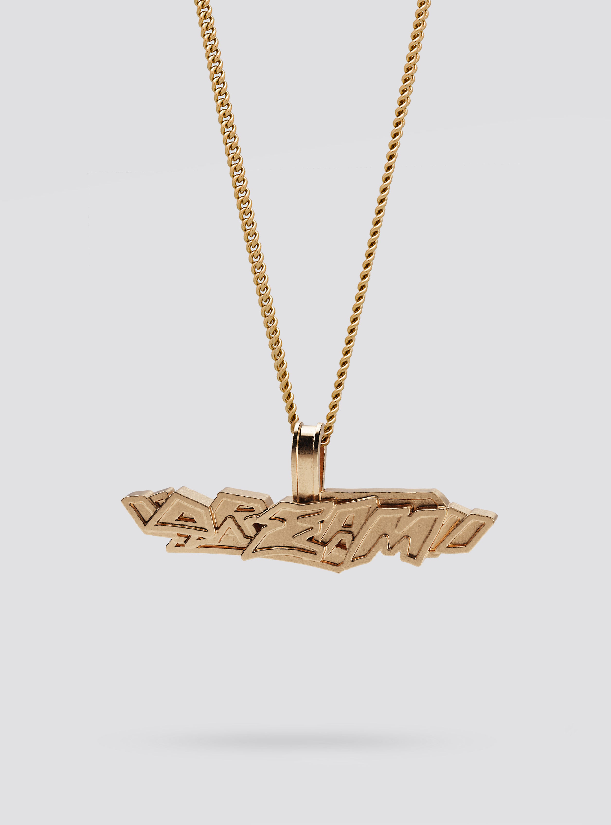 Cast Pieces gold Dream Pendant, clean and modern urban designer jewelry by Castpieces