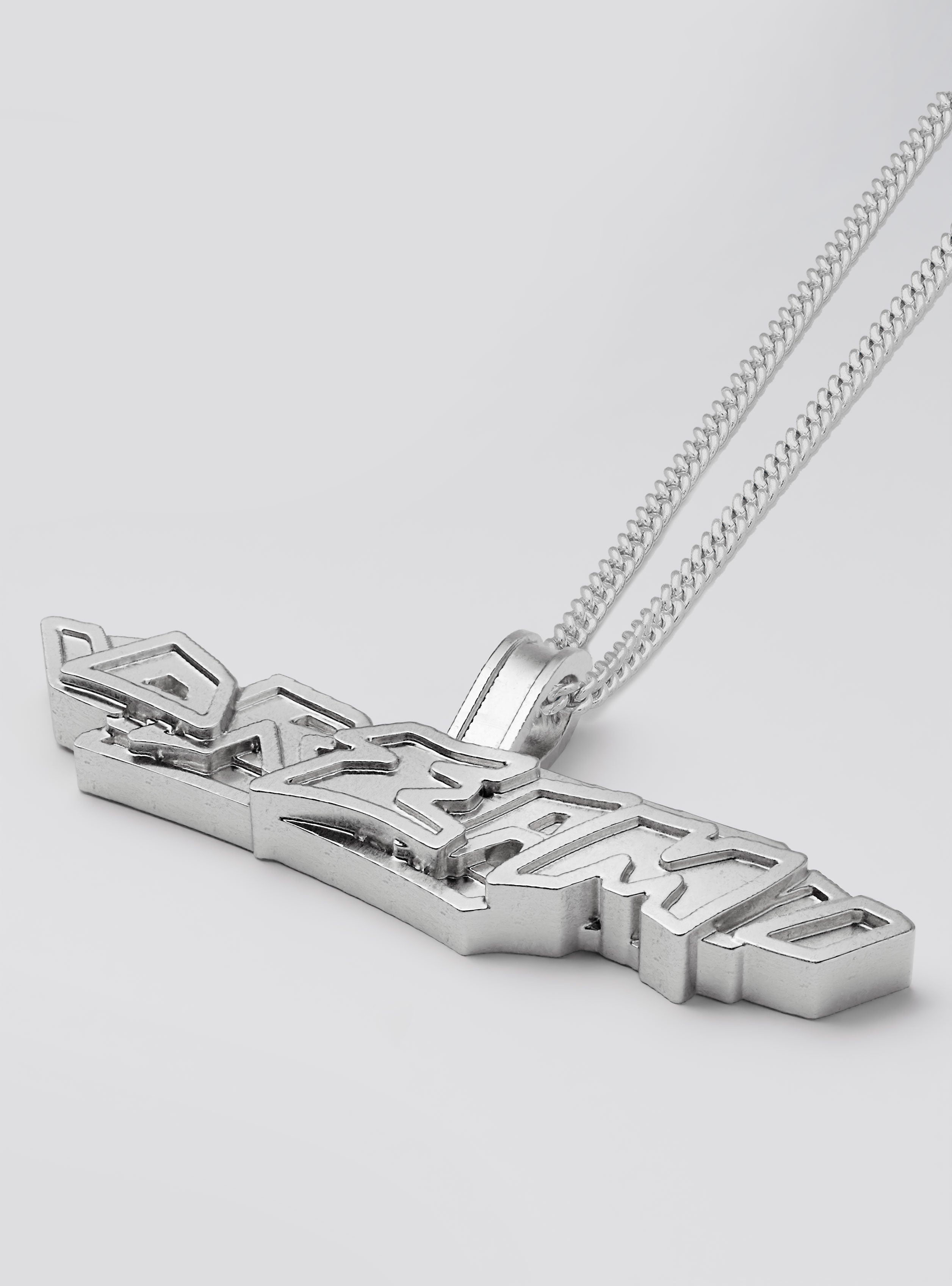 ast Pieces silver Dream Pendant, edgy chunky street-inspired jewelry by Castpieces