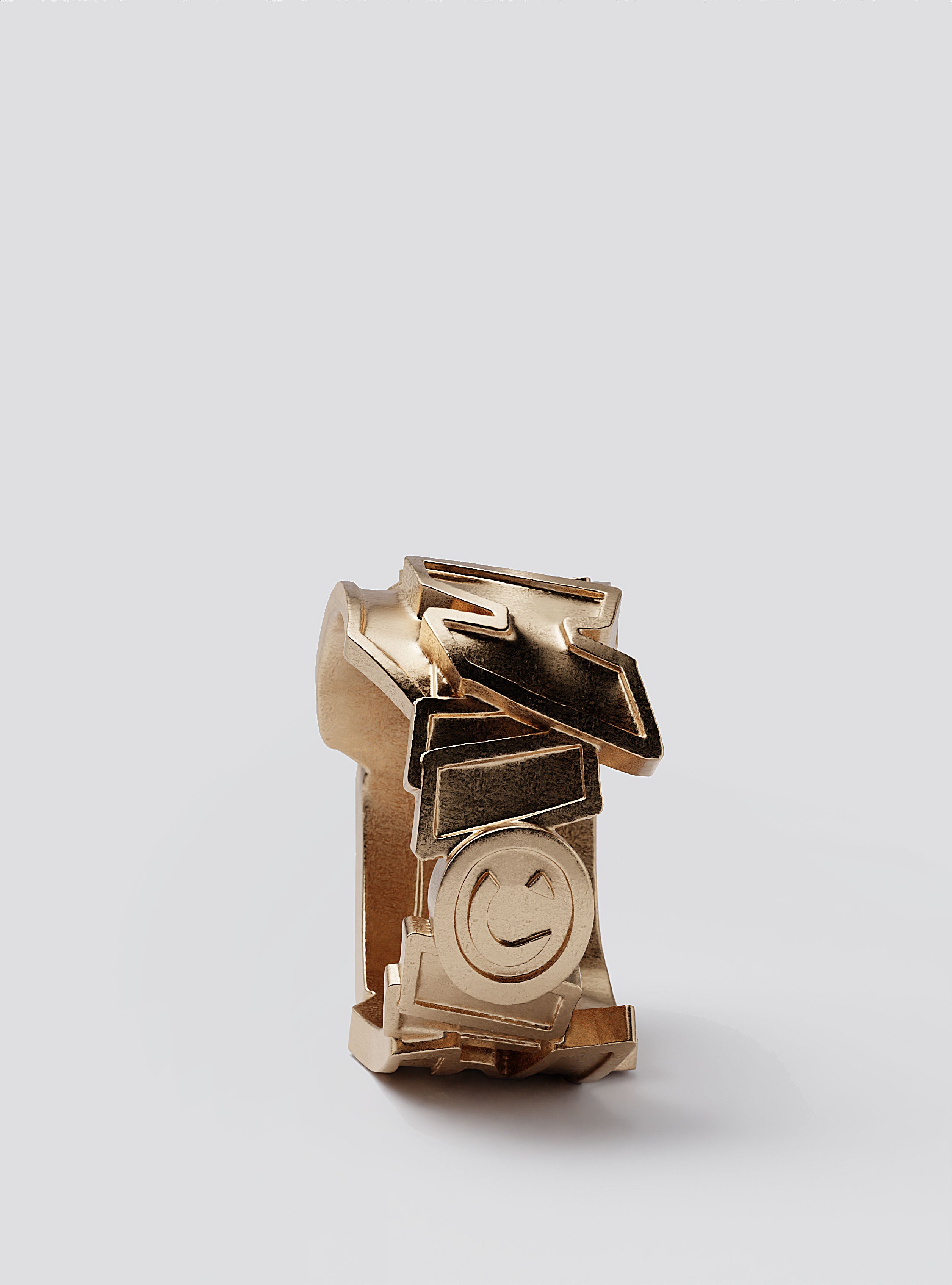 Cast Pieces gold Hustle Wide Ring, edgy chunky street-inspired jewelry by Castpieces