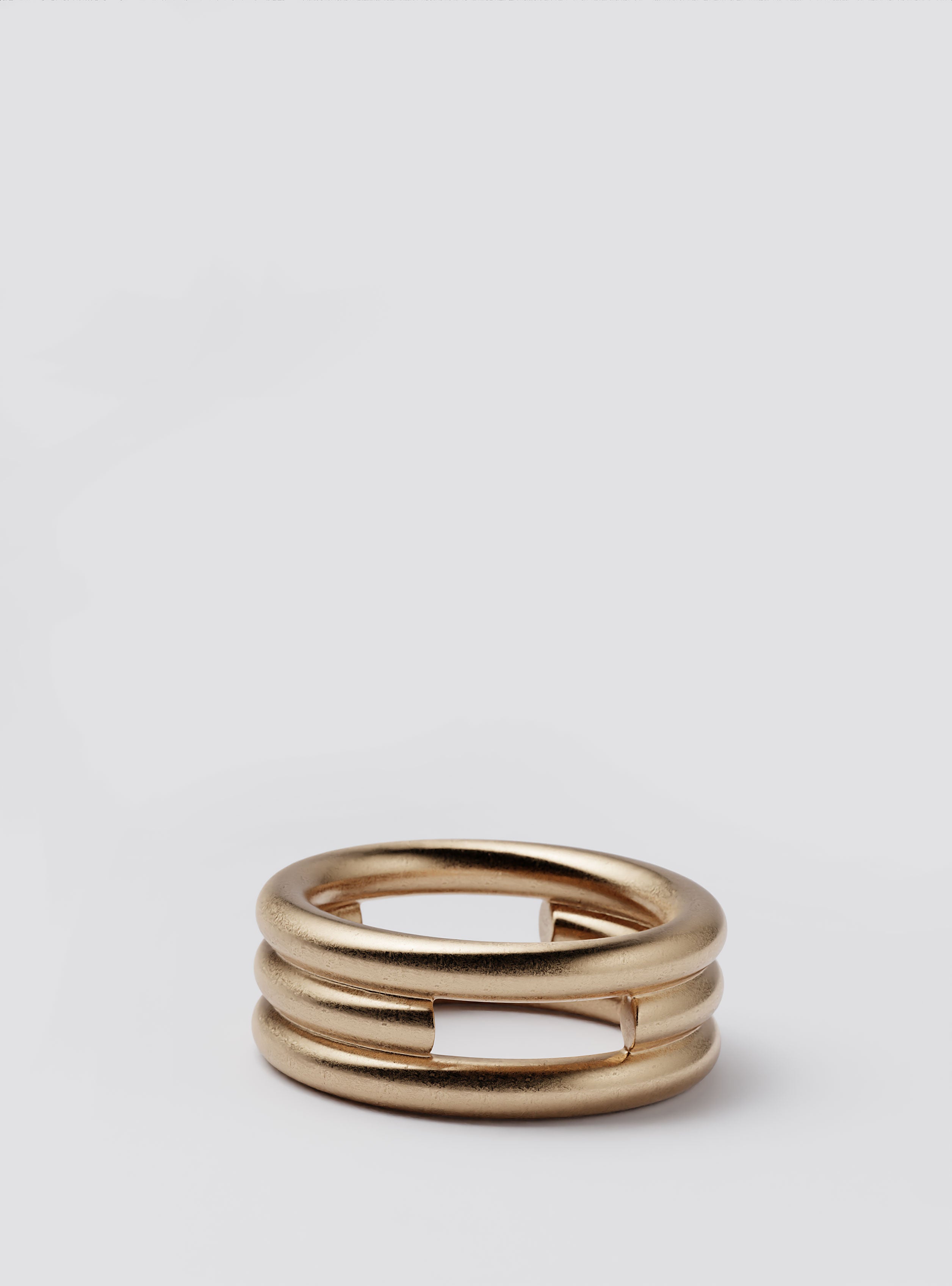 Cast Pieces gold Passage Wide Ring, artistic aesthetic modern design by Castpieces