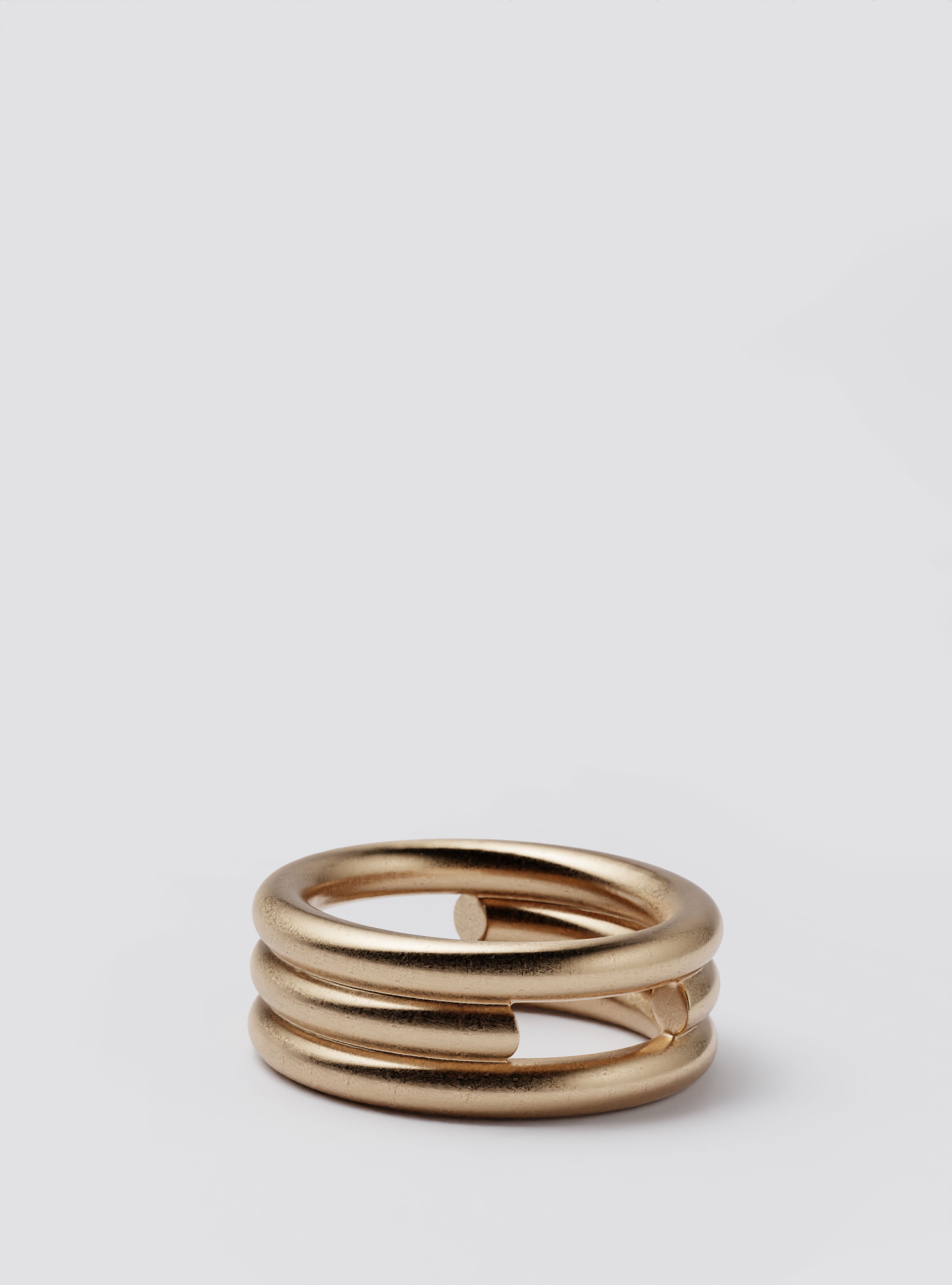 Cast Pieces gold Passage Wide Ring, edgy chunky street-inspired jewelry by Castpieces