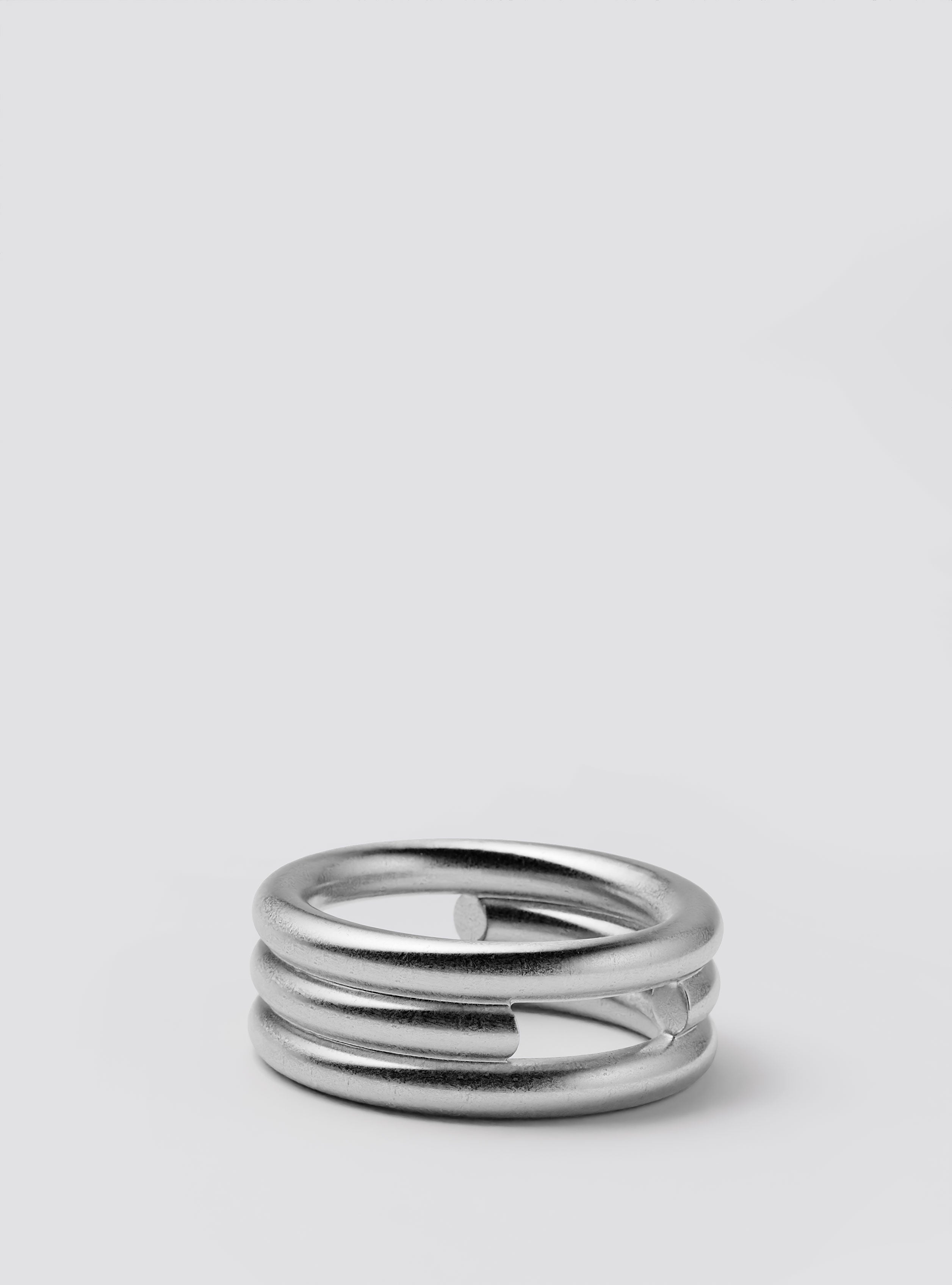 Cast Pieces silver Passage Wide Ring, clean and modern urban designer jewelry by Castpieces