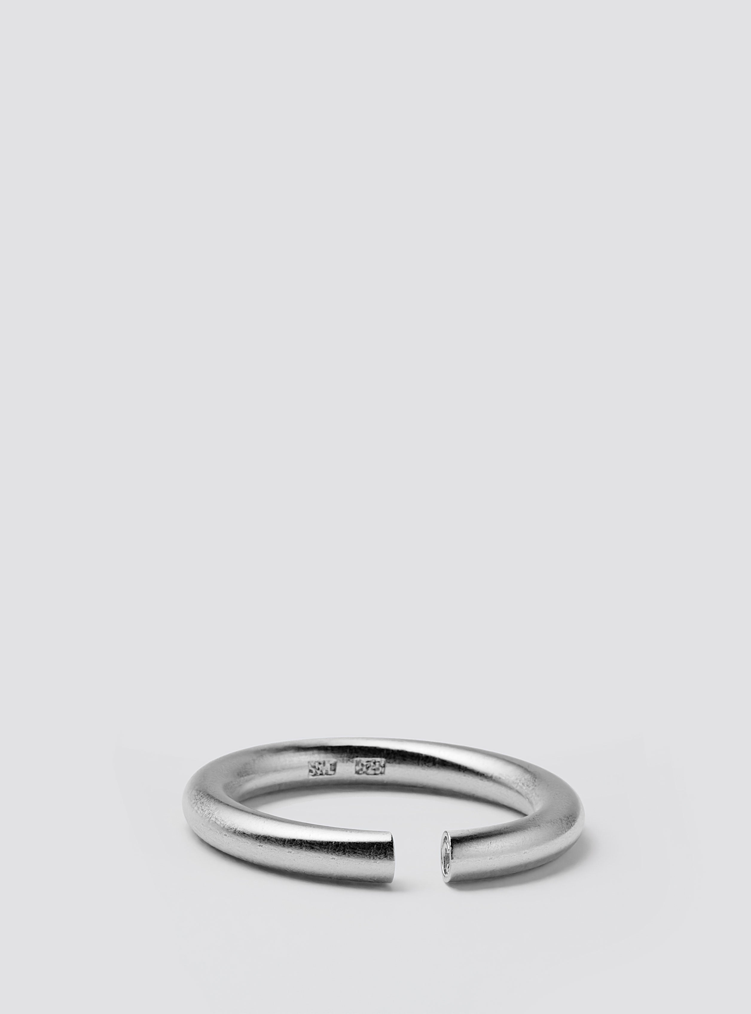 Cast Pieces silver Passage Single Narrow Ring, clean and modern urban designer jewelry by Castpieces