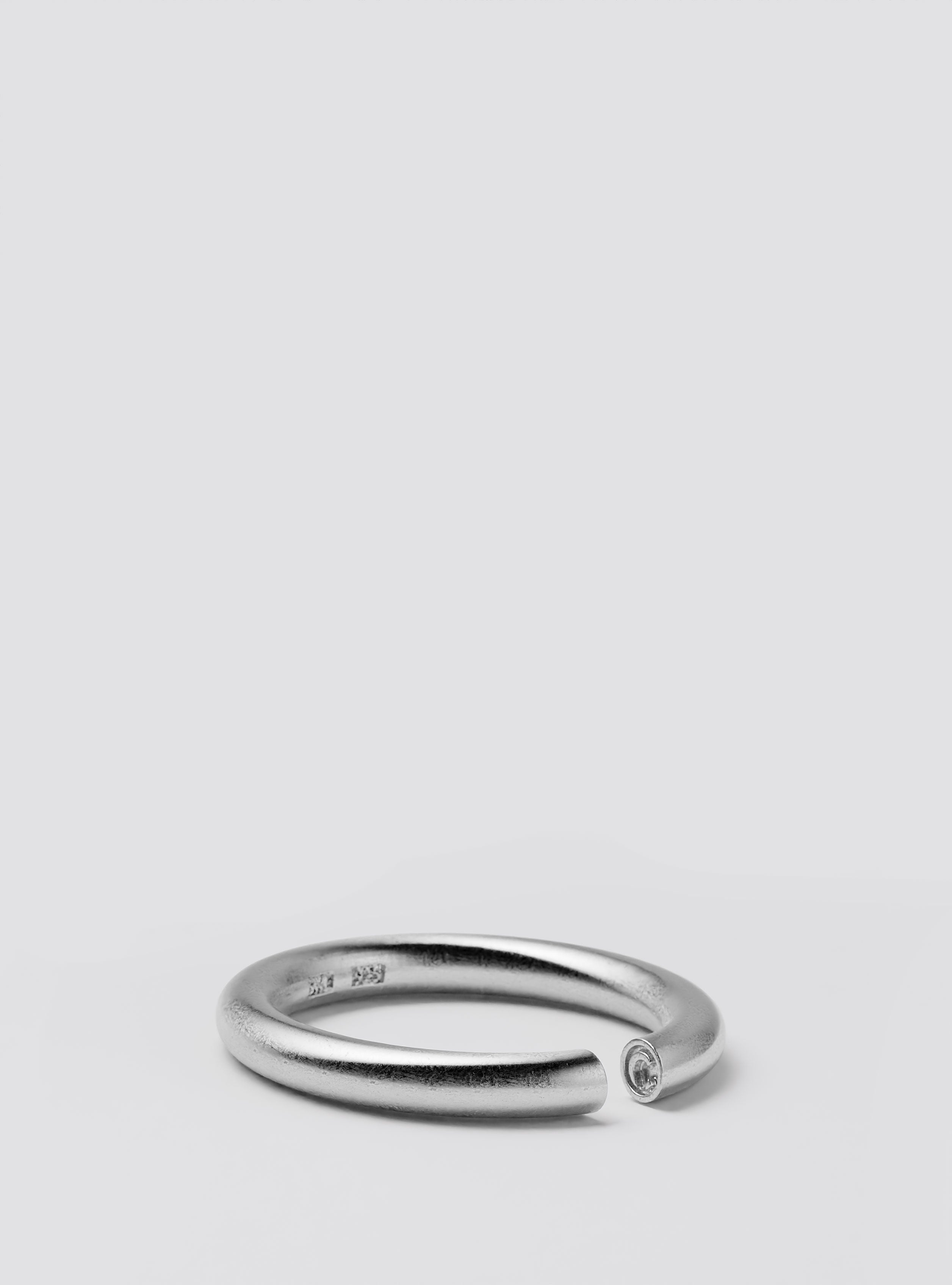 Cast Pieces silver Passage Single Narrow Ring, artistic aesthetic modern design by Castpieces