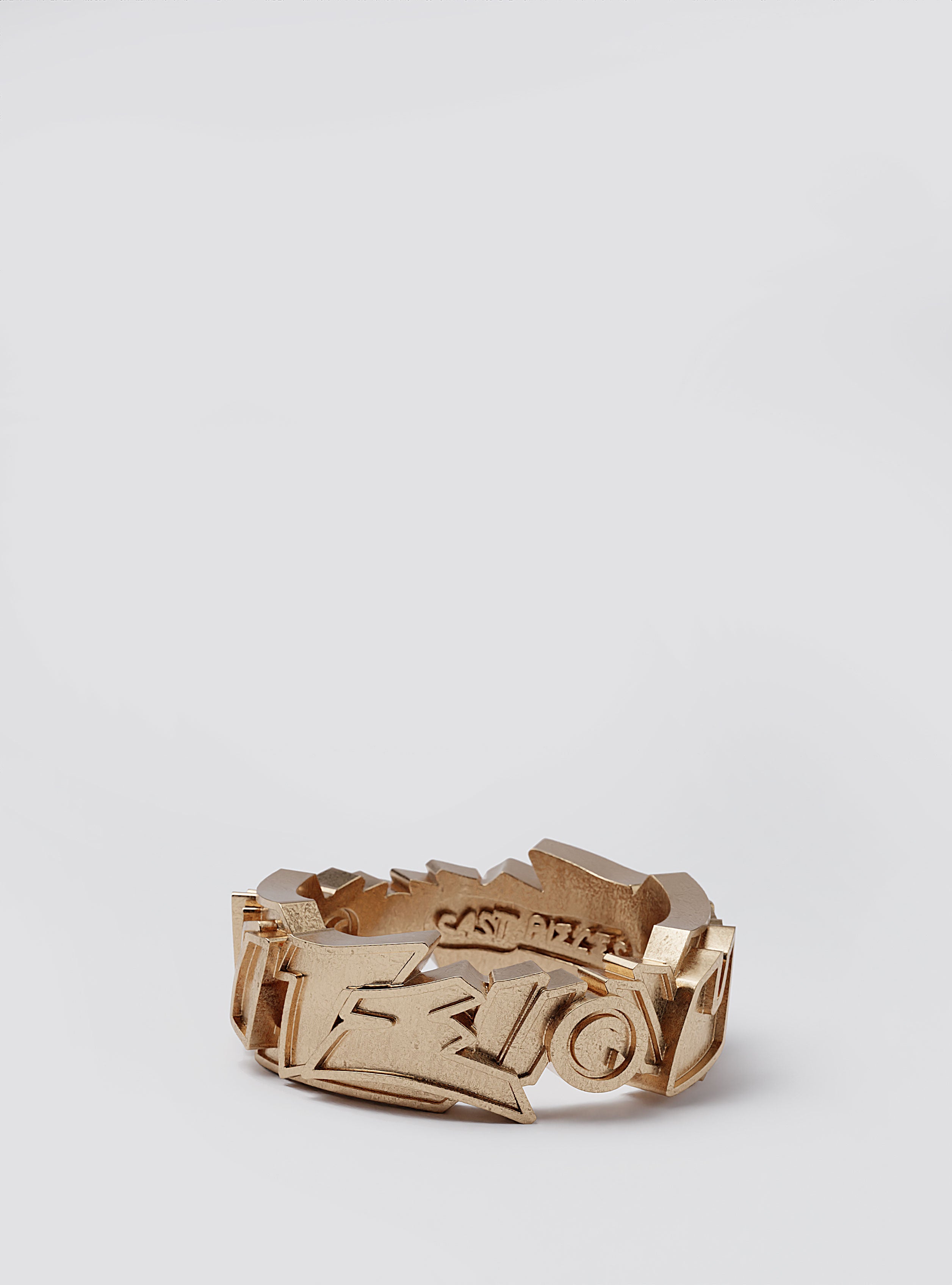 Cast Pieces gold Unite Narrow Ring, edgy chunky street-inspired jewelry by Castpieces